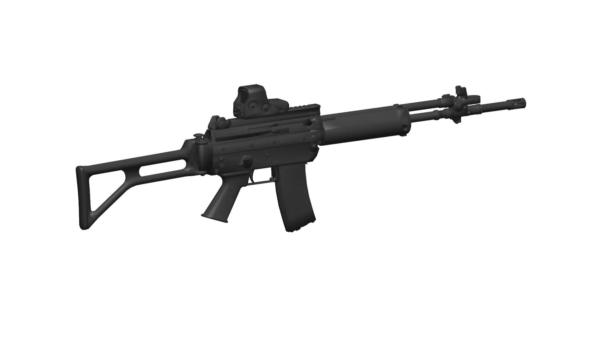 Beretta AR70 assault rifle 3D model_0