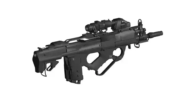 Bullpup Assault Rifle 3D model