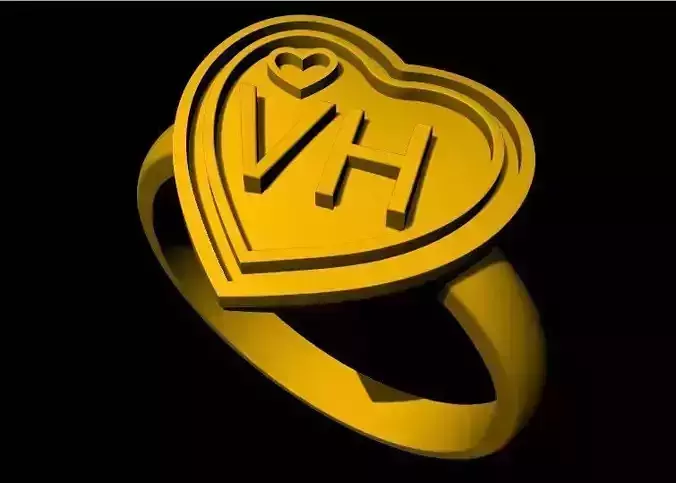 heart ring 3dm file