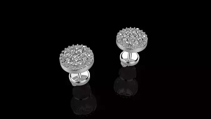 K EARRINGS N1001 CGTRADER