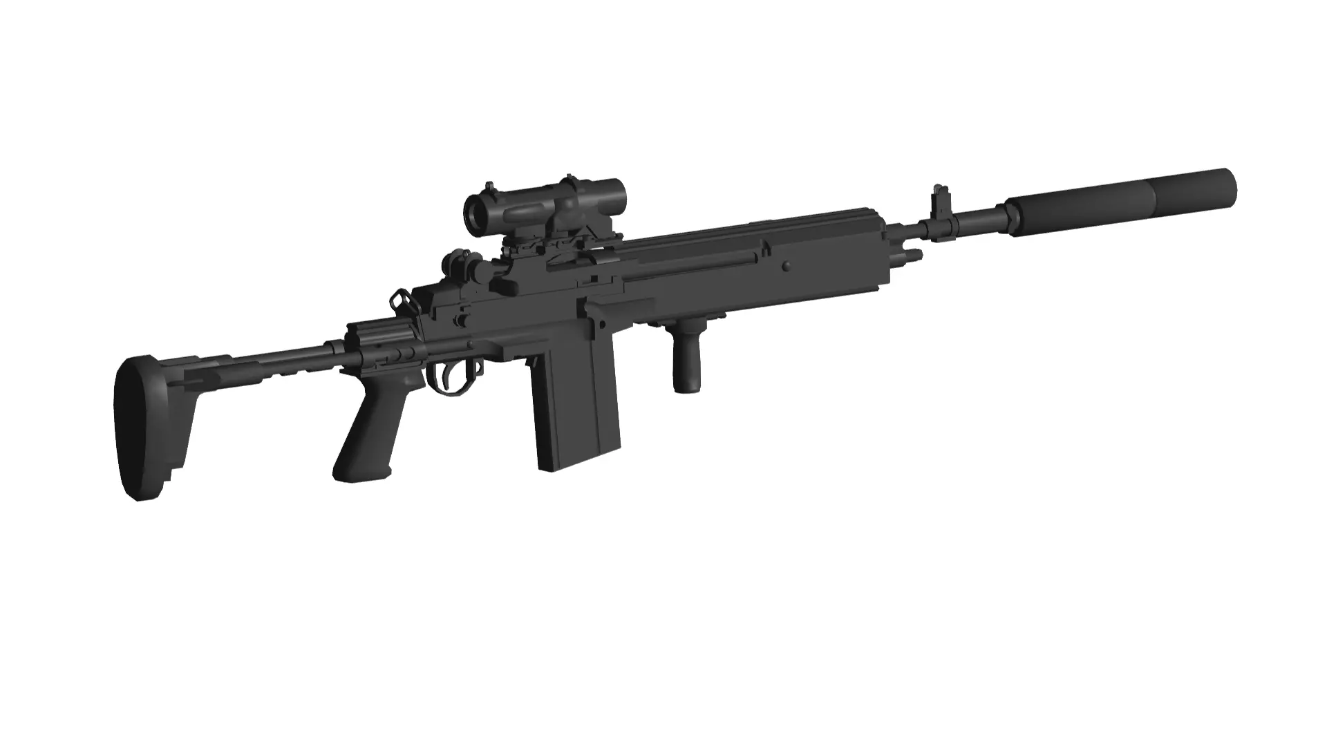 Mk 14 Enhanced Battle Rifle 3D model