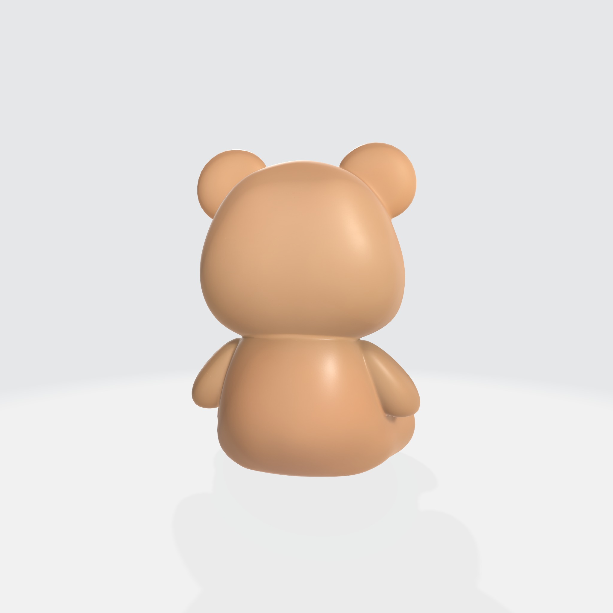 Cute Cartoon Bear 3D model_2