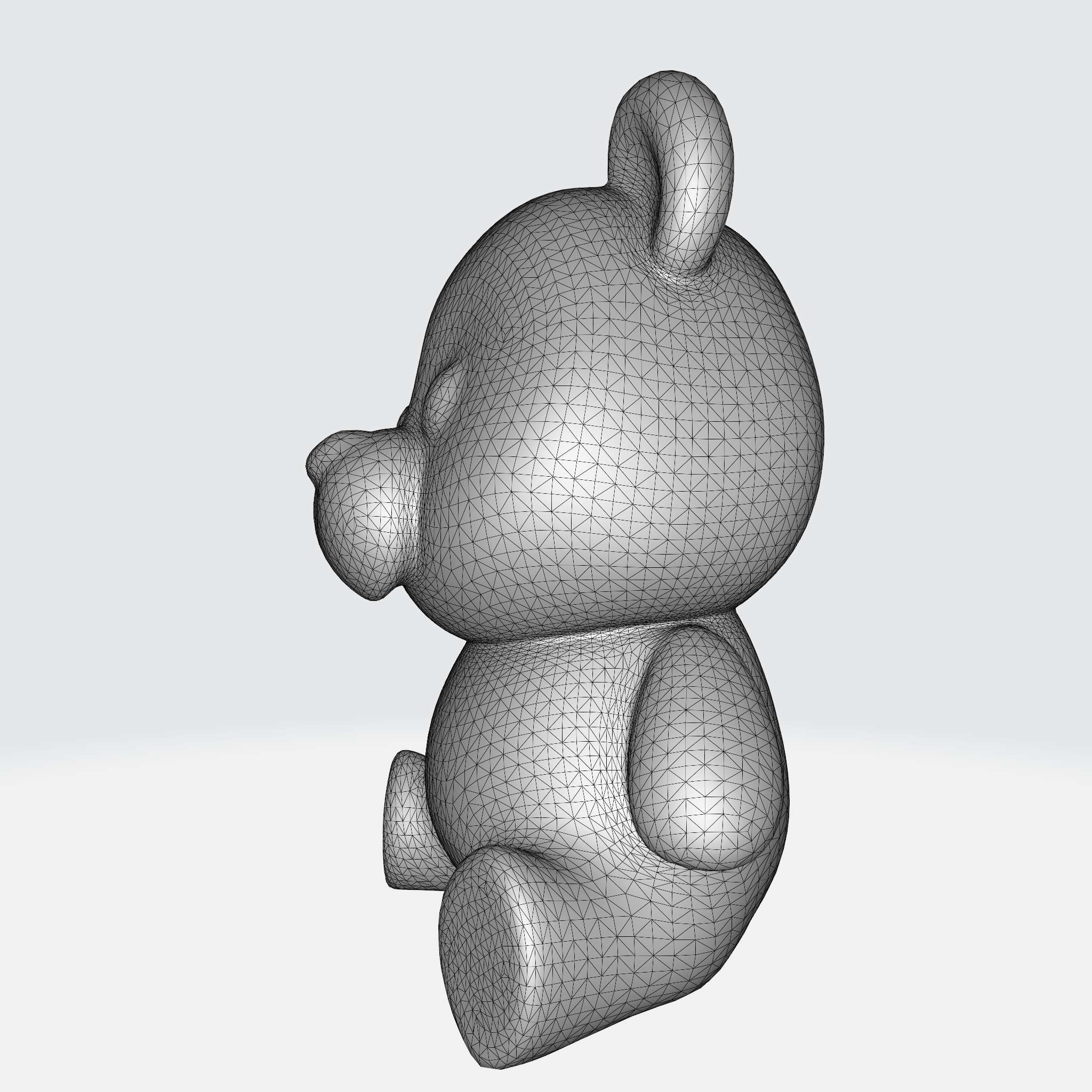 Cute Cartoon Bear 3D model_9