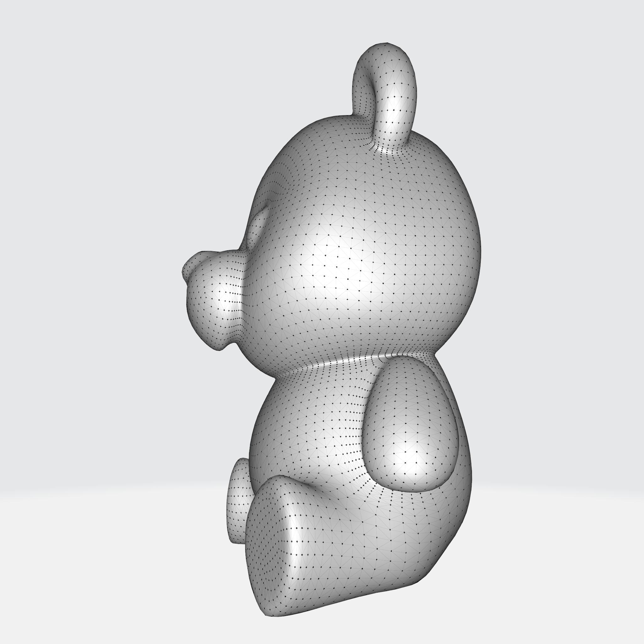 Cute Cartoon Bear 3D model_13