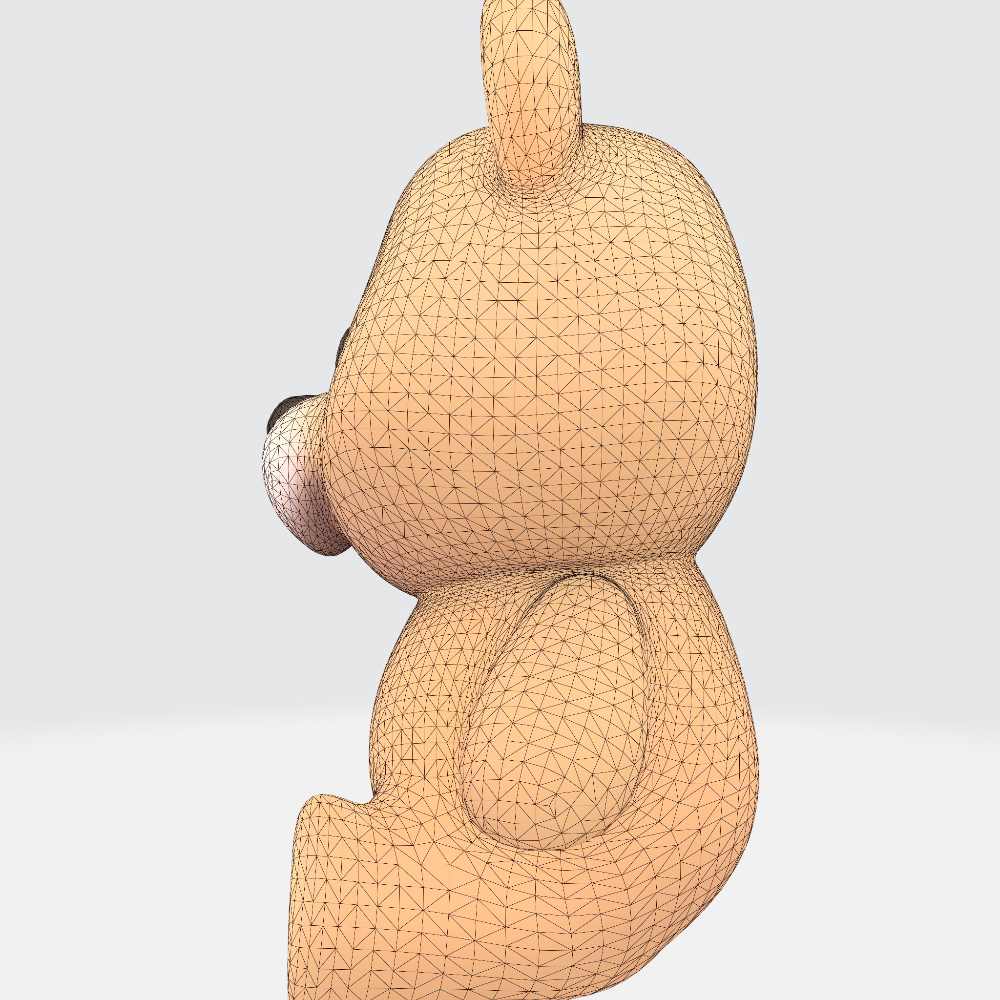 Cute Cartoon Bear 3D model_5