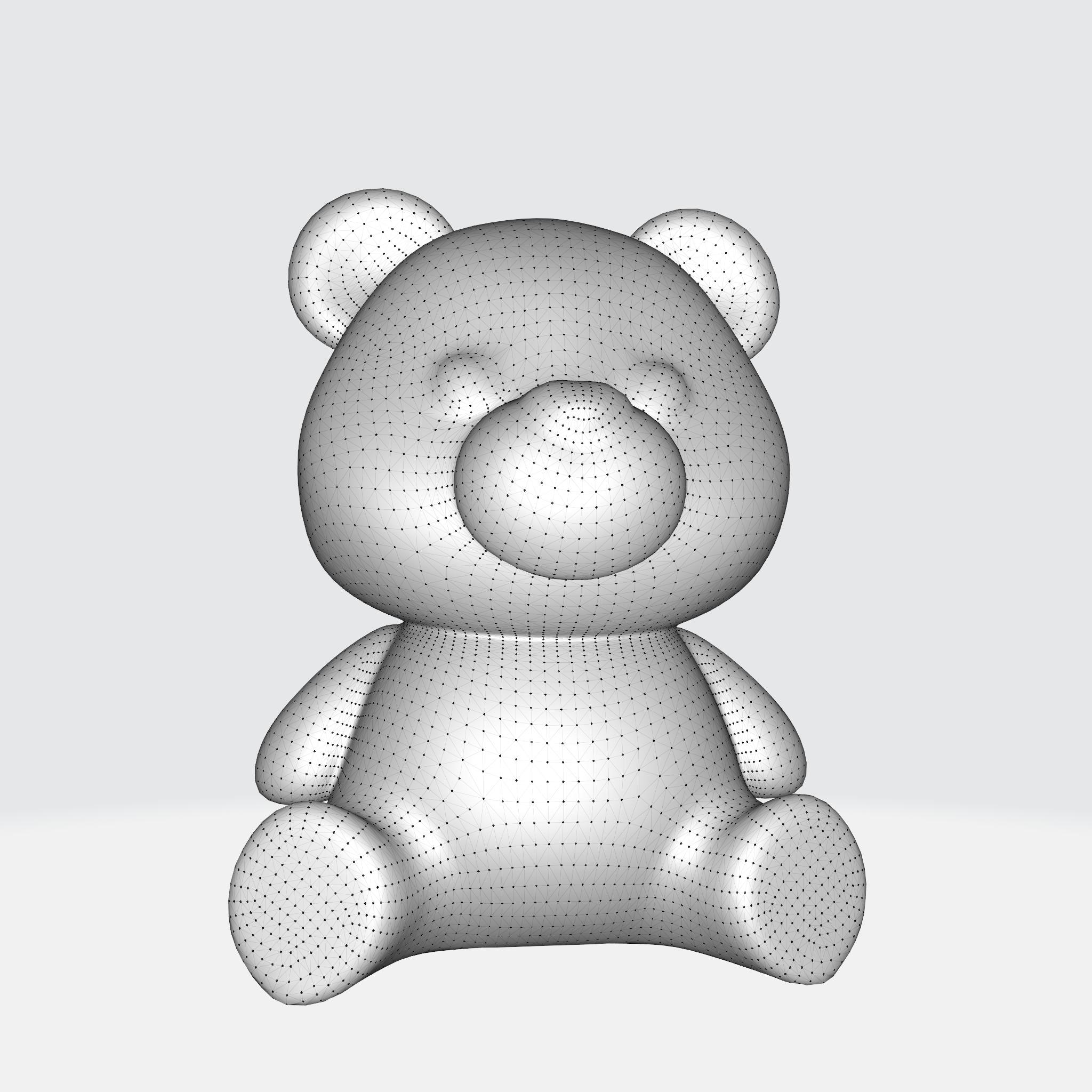 Cute Cartoon Bear 3D model_12