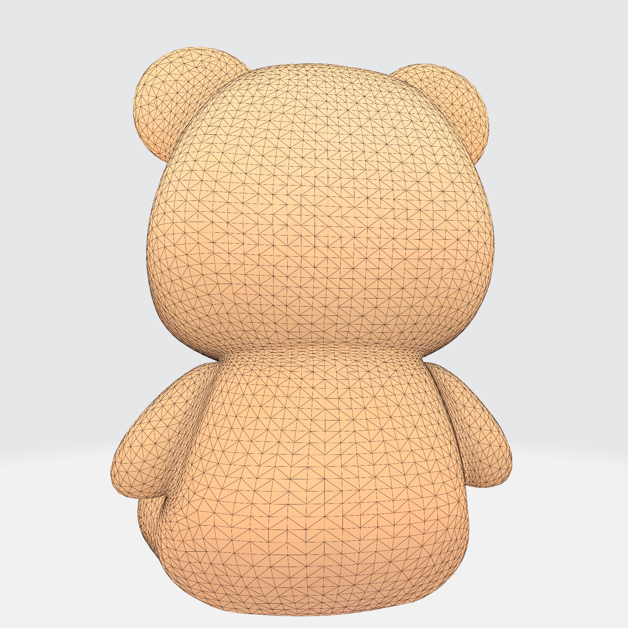 Cute Cartoon Bear 3D model_6