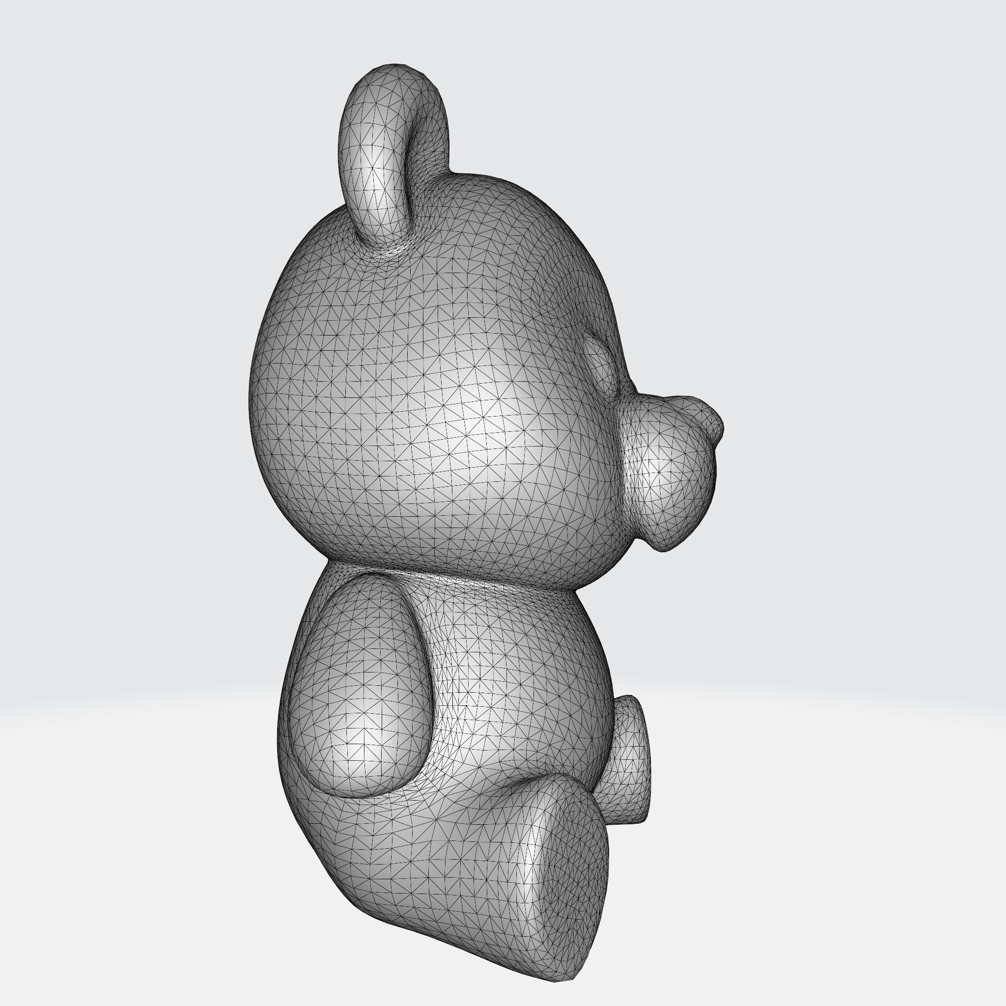 Cute Cartoon Bear 3D model_11