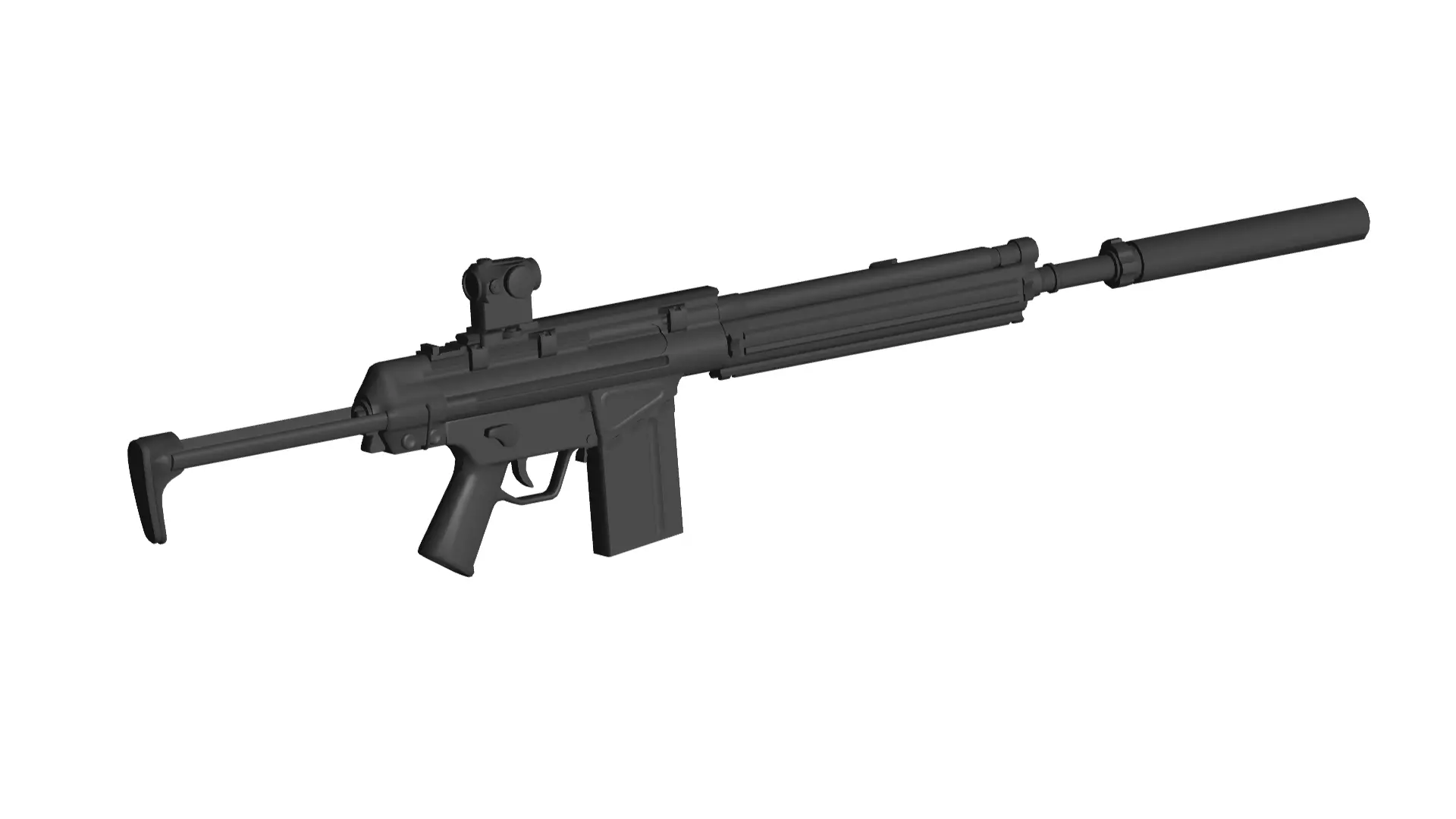 Heckler Koch G3 3D model_0