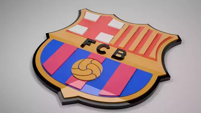 Barcelona club 3D logo