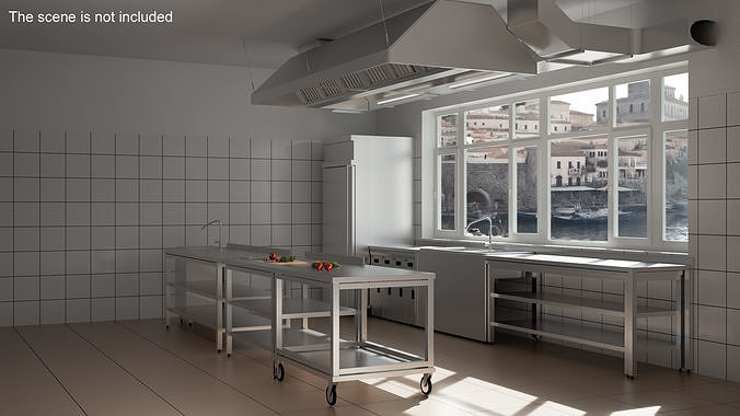 Commercial Kitchen Furniture 3D model