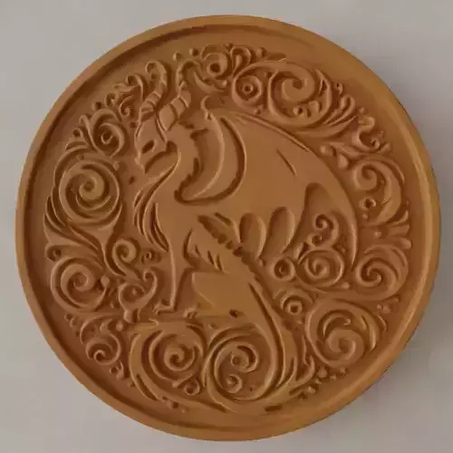 dragon coaster - table top - keychain- wall art