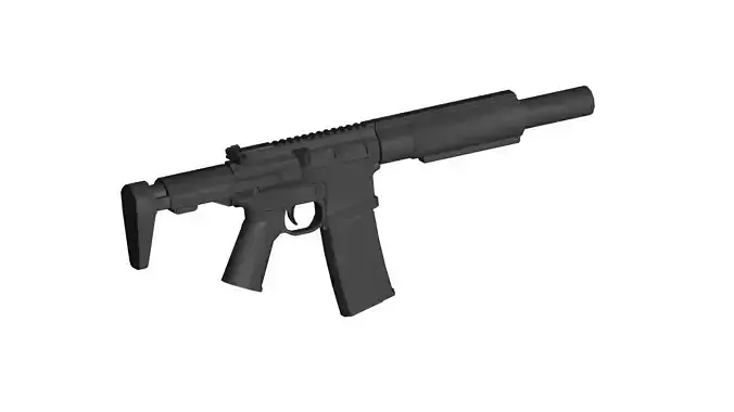 AAC Honey Badger PDW 3D model