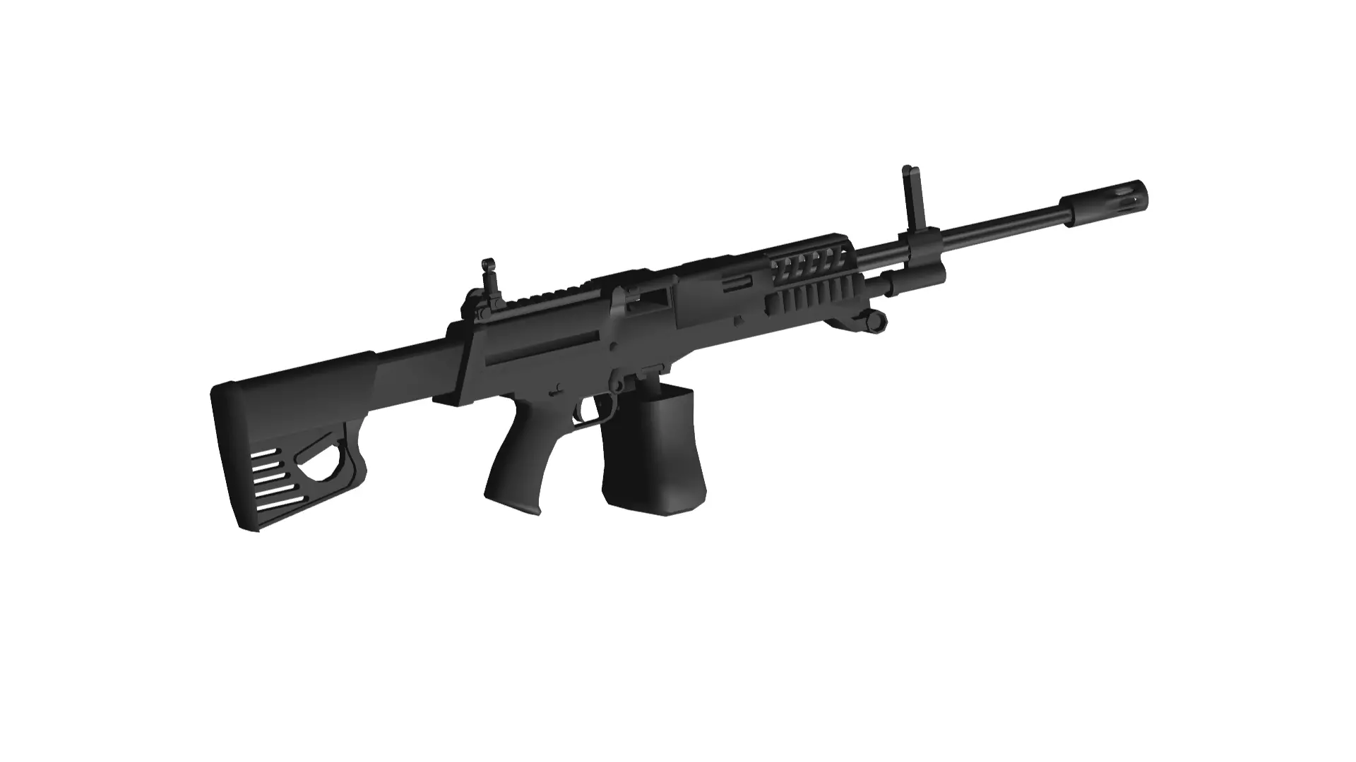 LSAT light machine gun 3D model_0