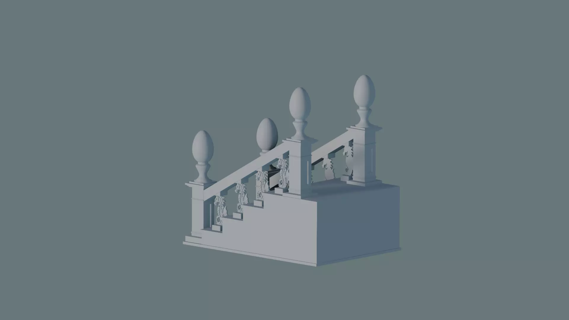 Staircase Balustrade Designs 3D 3D print model_0