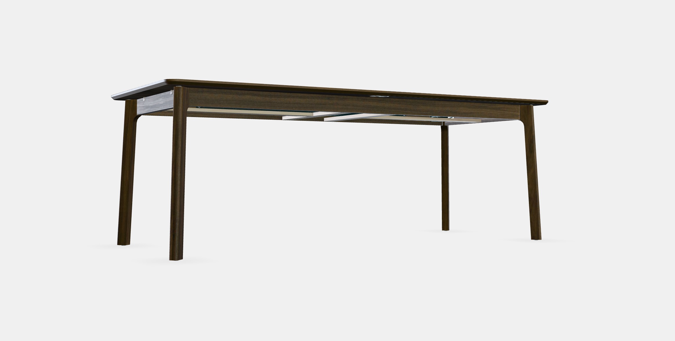 MELLANSEL Extendable table Low-poly 3D model_9