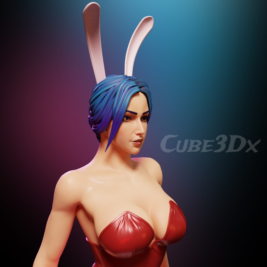 Sexy Naughty bunny 3D print model 3D print model_1