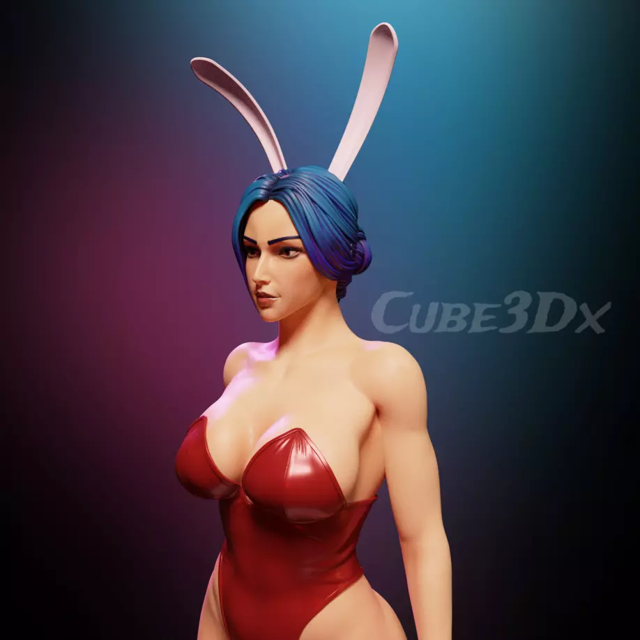 Sexy Naughty bunny 3D print model 3D print model_0