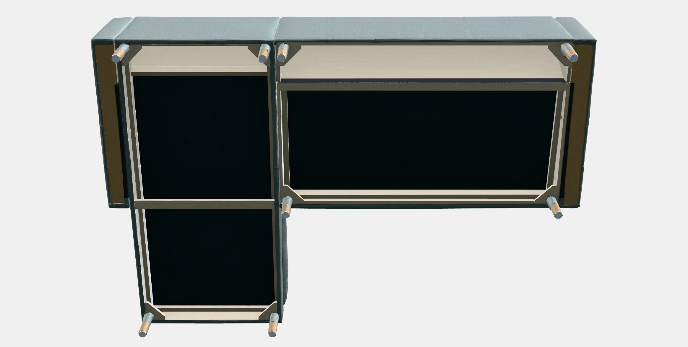 LANDSKRONA 3-seat sofa 6 Low-poly 3D model_11