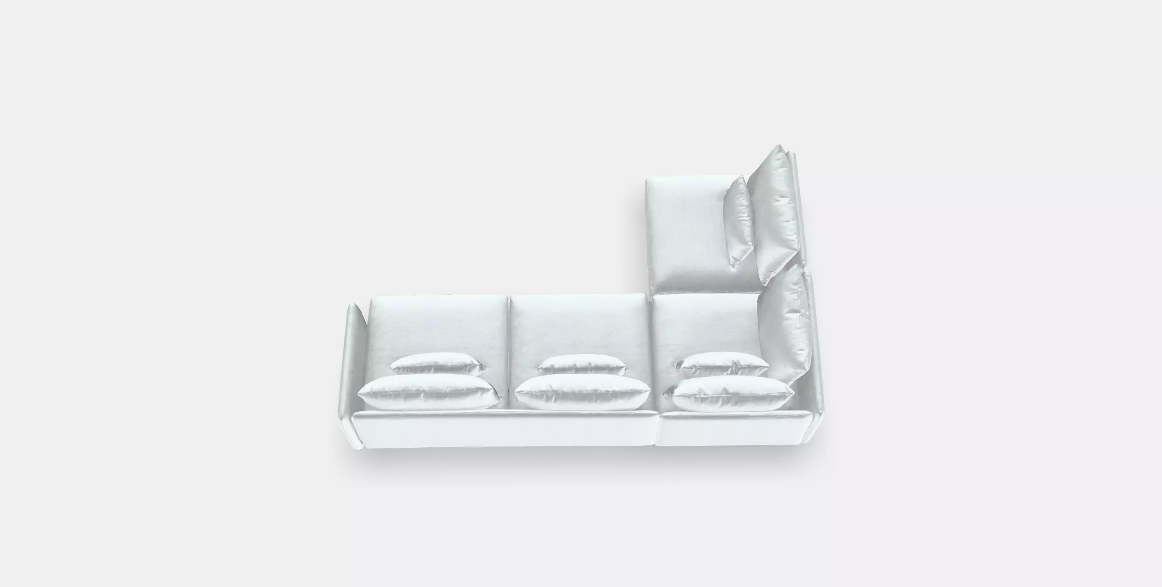 SODERHAMN Corner sofa 4-seat Low-poly 3D model_0