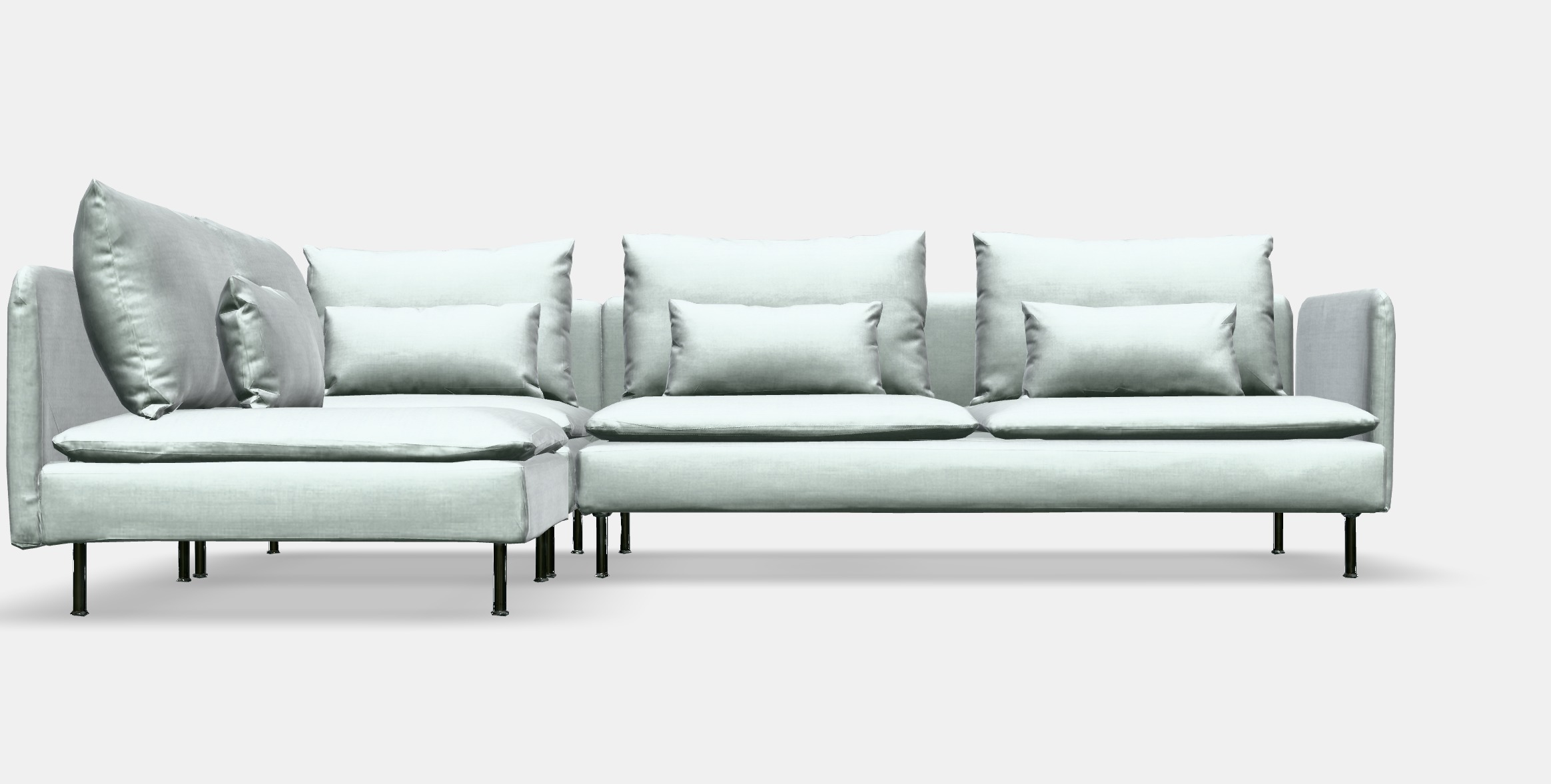SODERHAMN Corner sofa 4-seat Low-poly 3D model_10