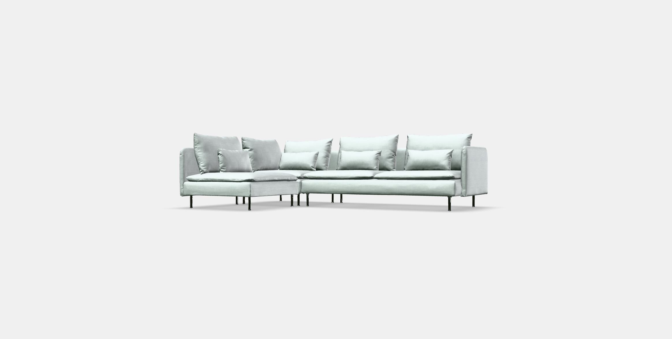 SODERHAMN Corner sofa 4-seat Low-poly 3D model_11