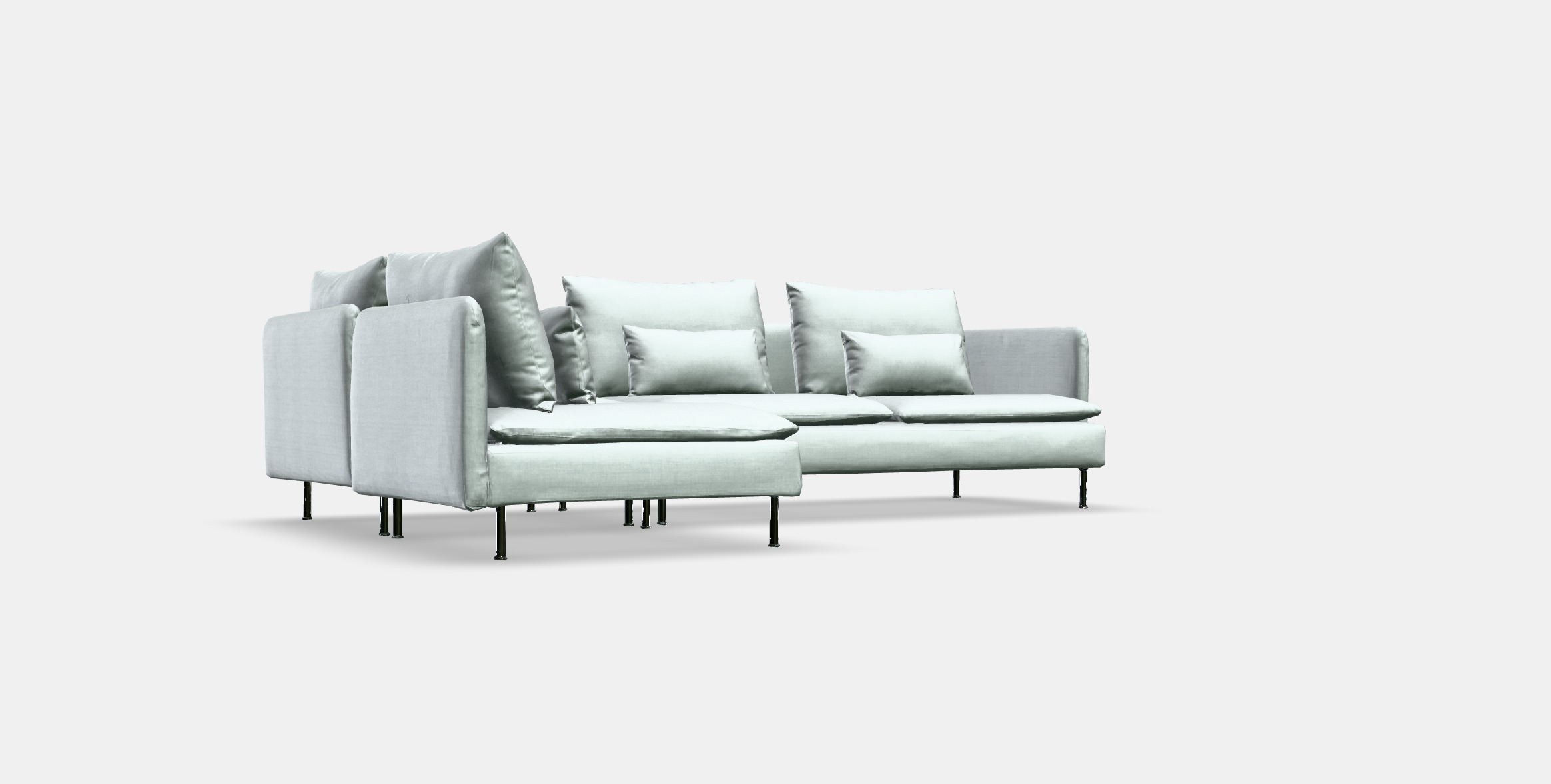 SODERHAMN Corner sofa 4-seat Low-poly 3D model_12