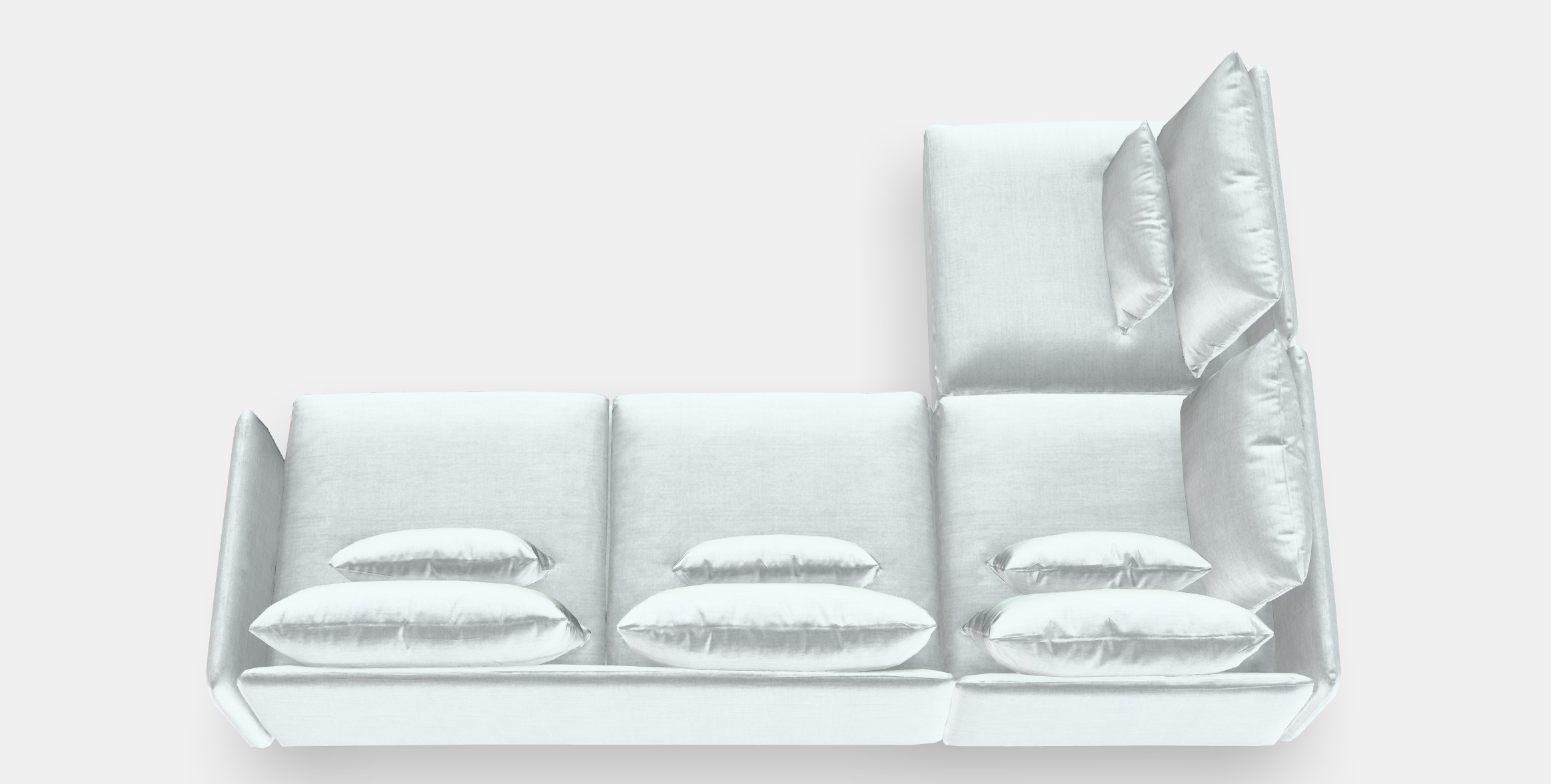 SODERHAMN Corner sofa 4-seat Low-poly 3D model_3