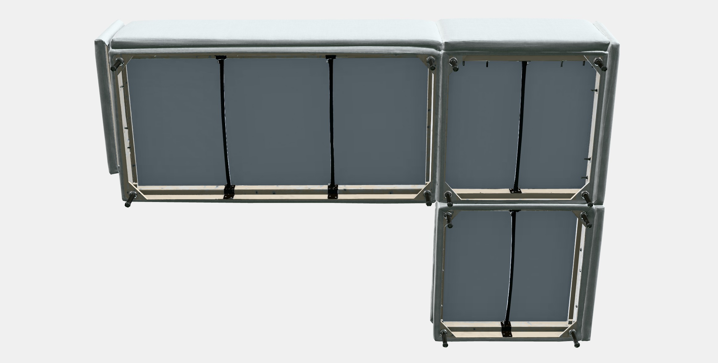 SODERHAMN Corner sofa 4-seat Low-poly 3D model_8