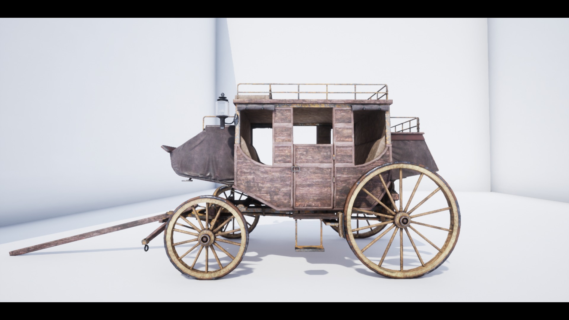 The Carriage 2  Low-poly 3D model_1
