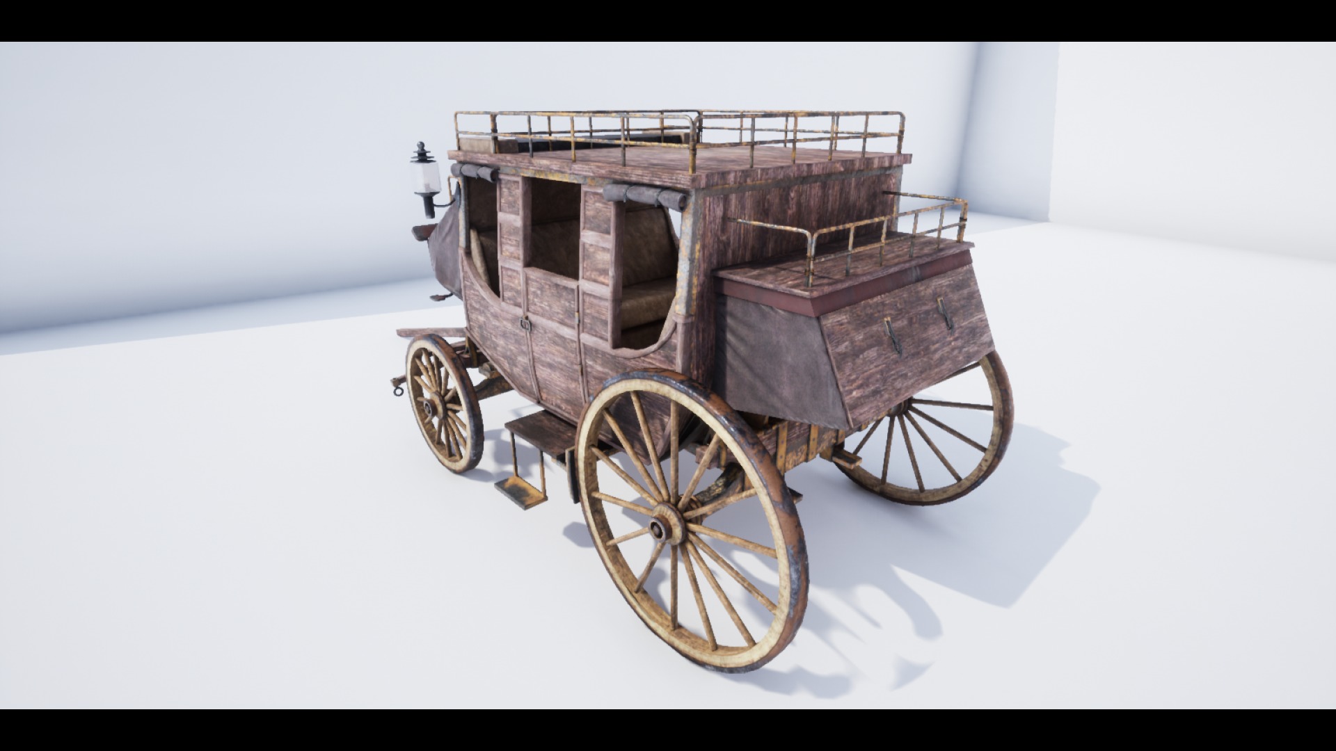 The Carriage 2  Low-poly 3D model_2