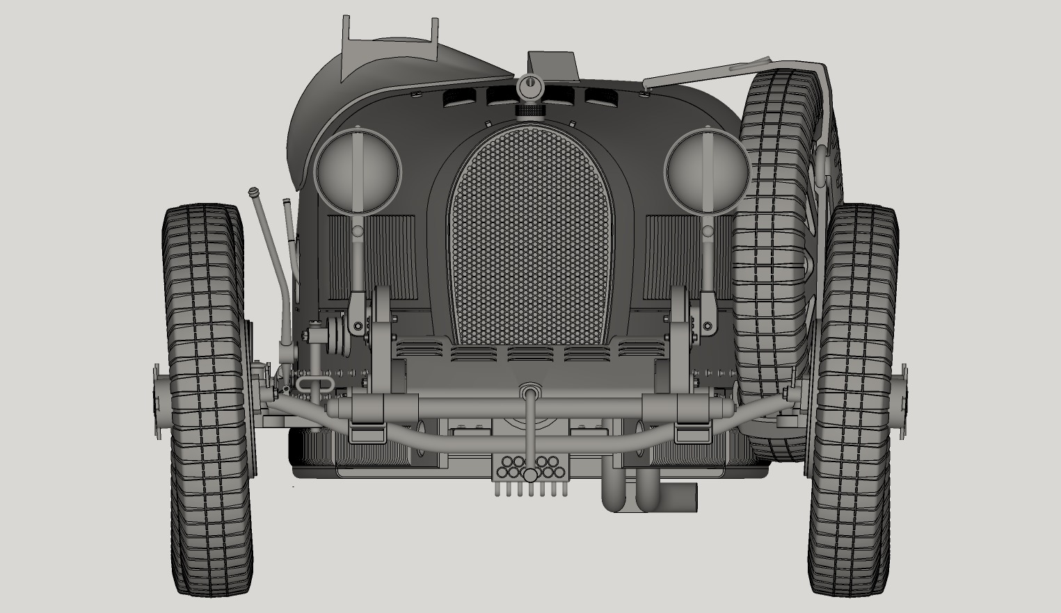Bugatti Type 35A Printable 3D print model_26