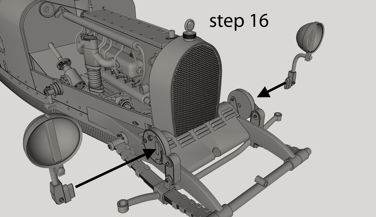 Bugatti Type 35A Printable 3D print model_48