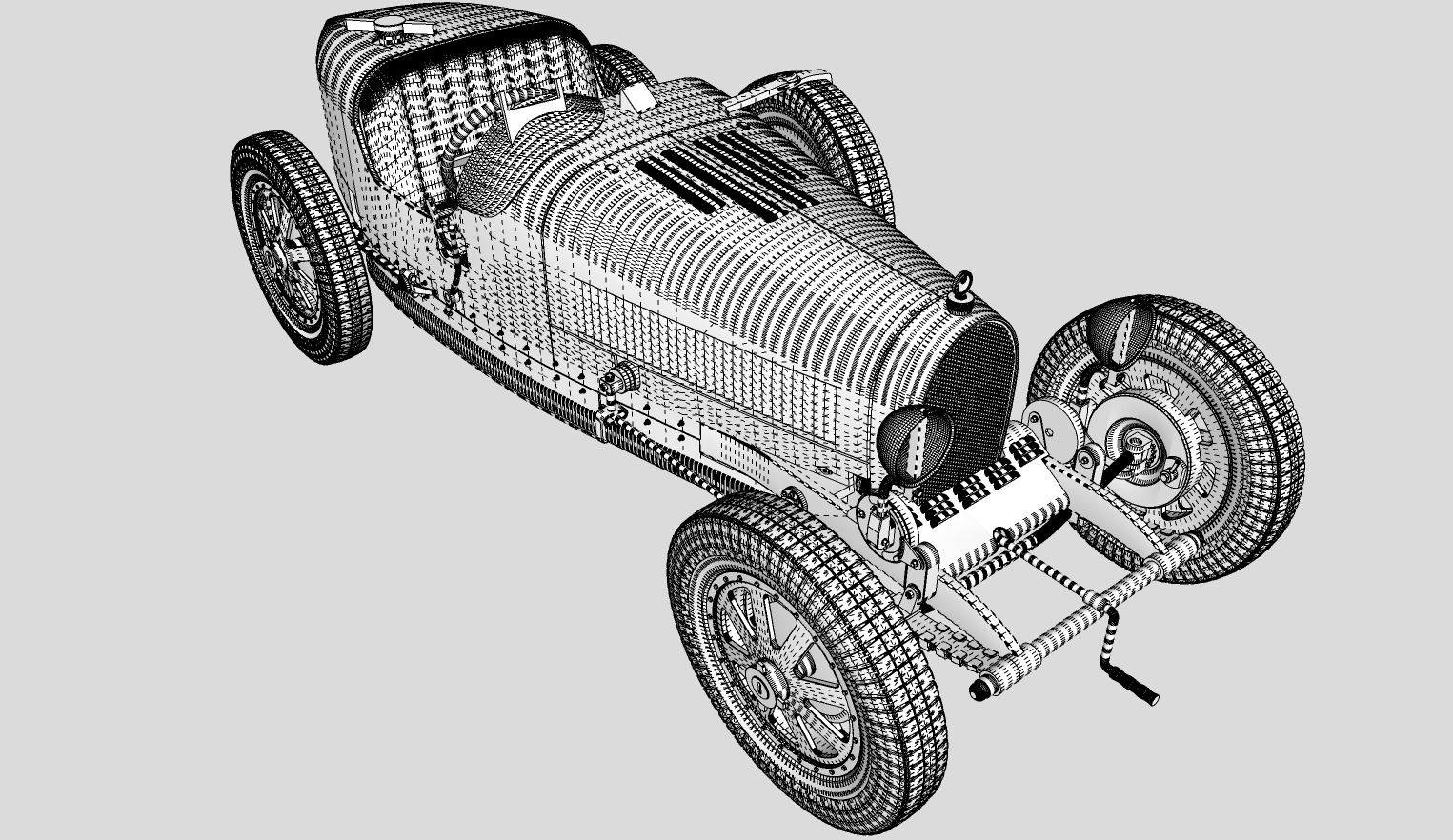 Bugatti Type 35A Printable 3D print model_23