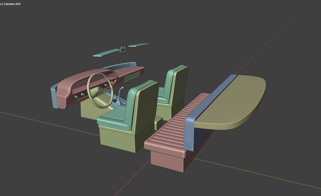 Chevrolet Impala 1963 Convertible 2-Door open top 3D Print Model 3D print model_23