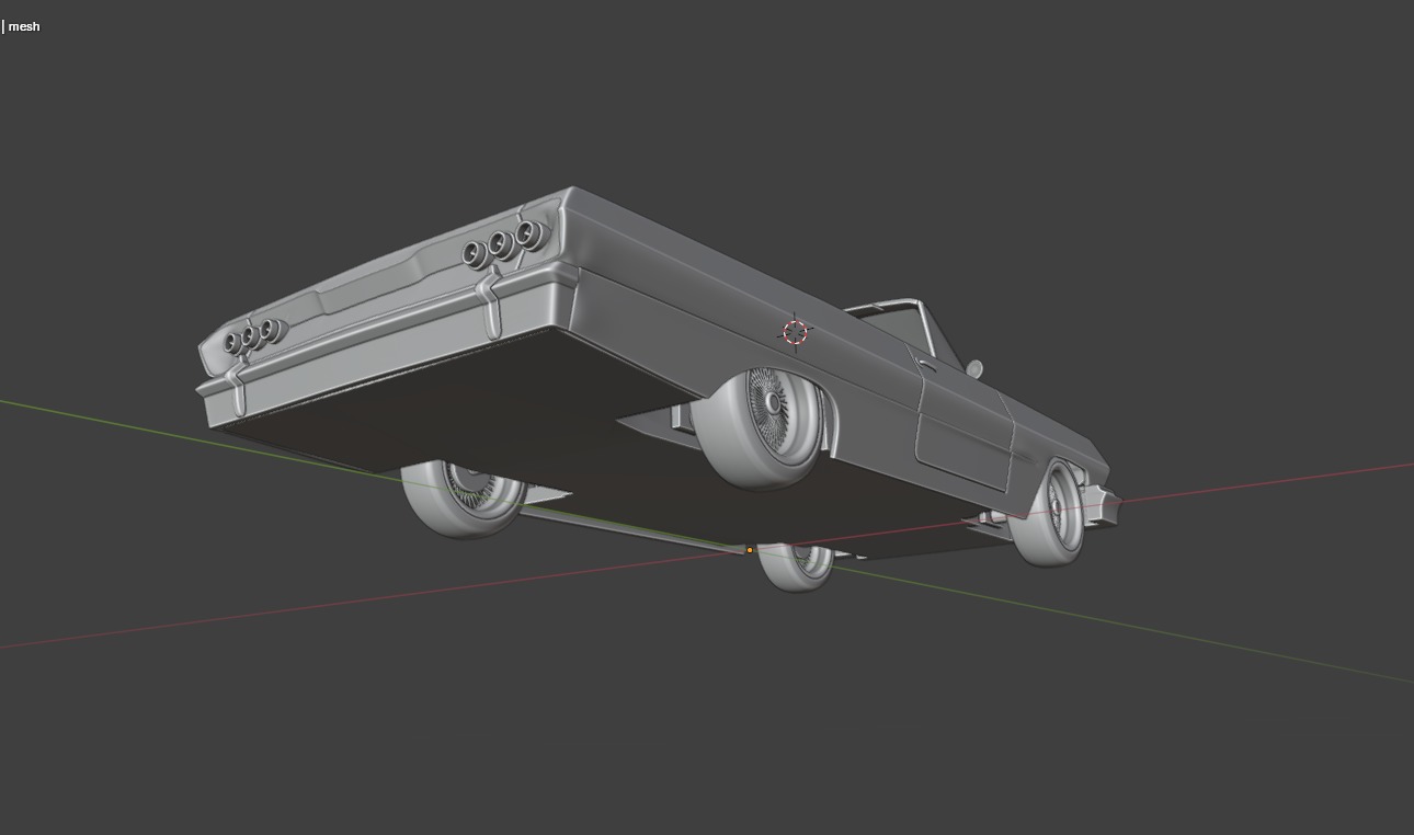 Chevrolet Impala 1963 Convertible 2-Door open top 3D Print Model 3D print model_45