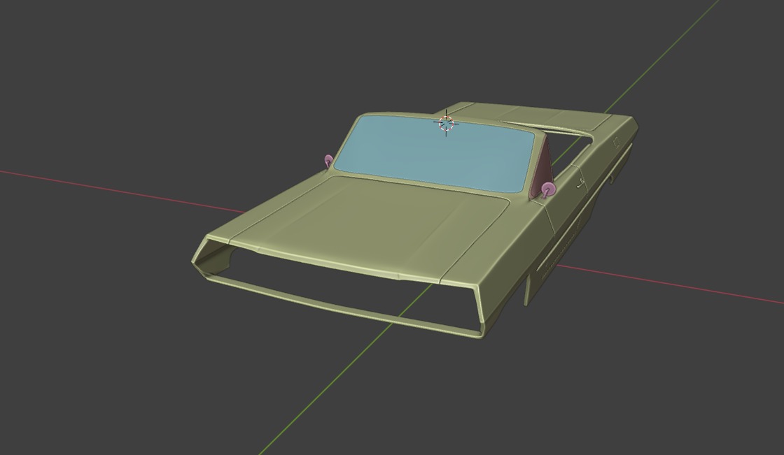Chevrolet Impala 1963 Convertible 2-Door open top 3D Print Model 3D print model_35