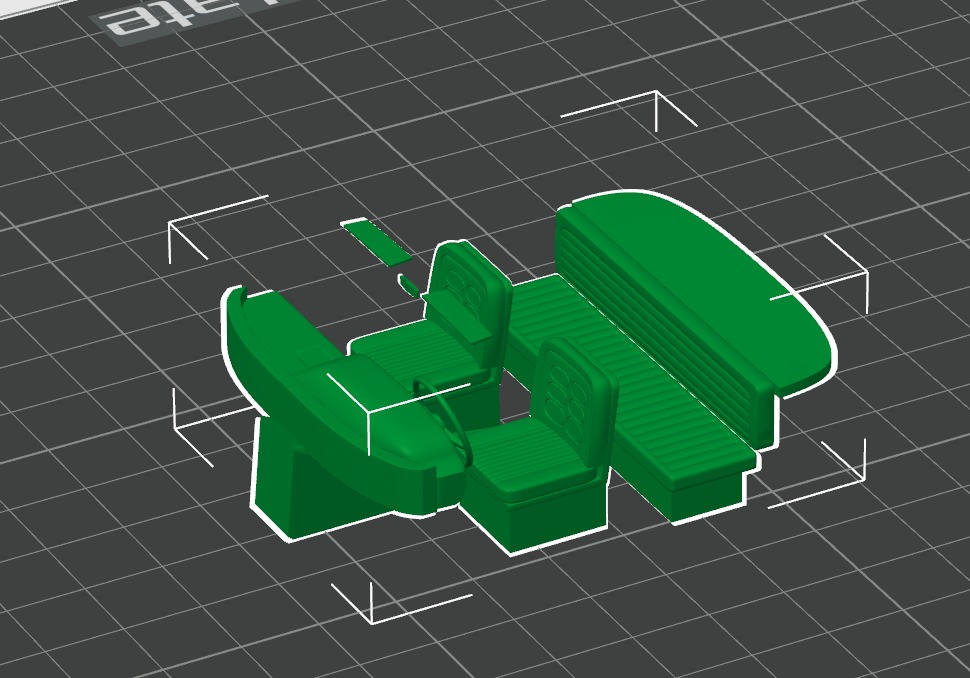 Chevrolet Impala 1963 Convertible 2-Door open top 3D Print Model 3D print model_65