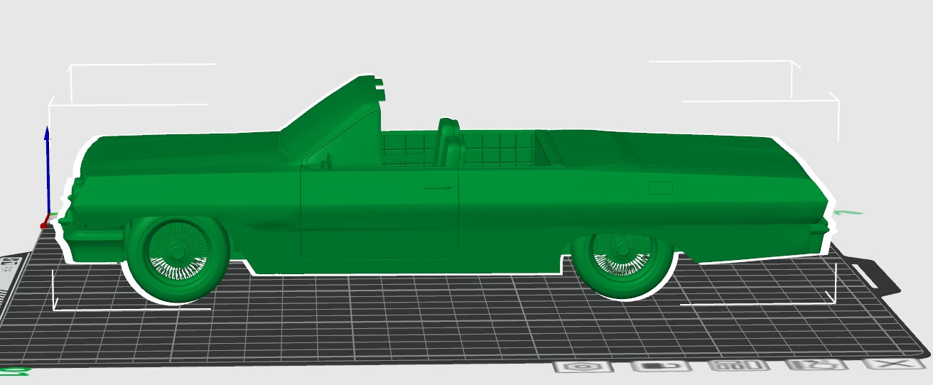 Chevrolet Impala 1963 Convertible 2-Door open top 3D Print Model 3D print model_56