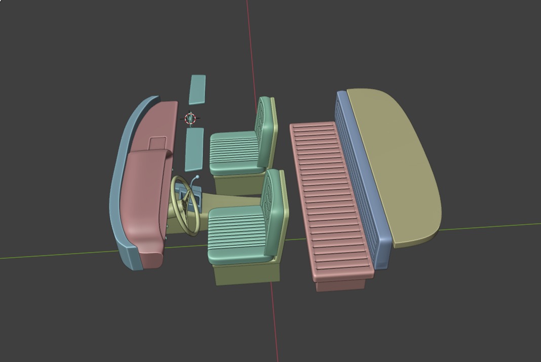 Chevrolet Impala 1963 Convertible 2-Door open top 3D Print Model 3D print model_20
