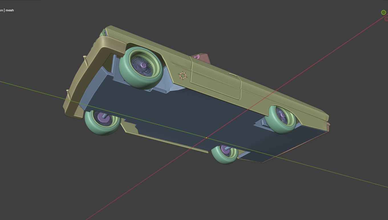 Chevrolet Impala 1963 Convertible 2-Door open top 3D Print Model 3D print model_12