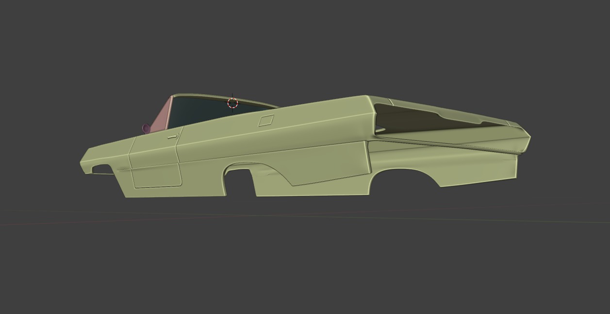 Chevrolet Impala 1963 Convertible 2-Door open top 3D Print Model 3D print model_36