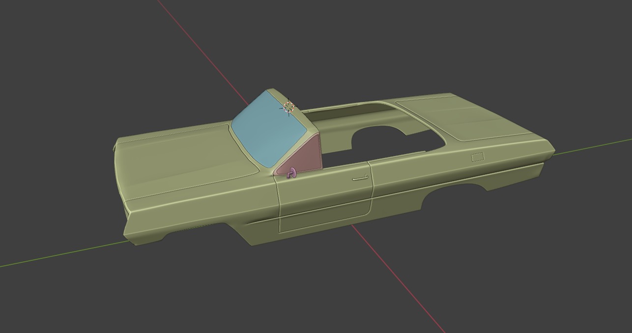 Chevrolet Impala 1963 Convertible 2-Door open top 3D Print Model 3D print model_32