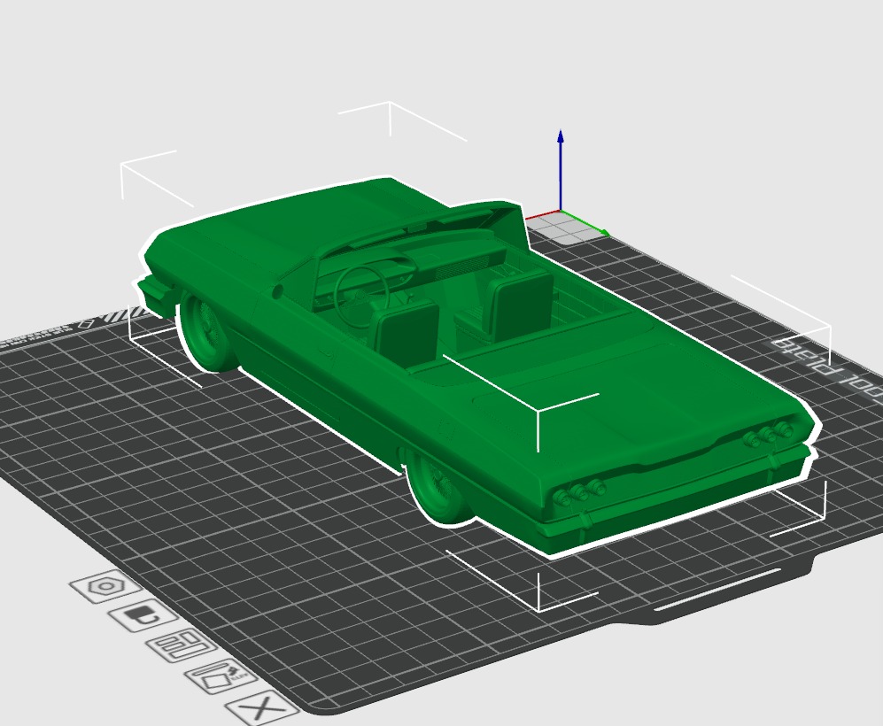 Chevrolet Impala 1963 Convertible 2-Door open top 3D Print Model 3D print model_55