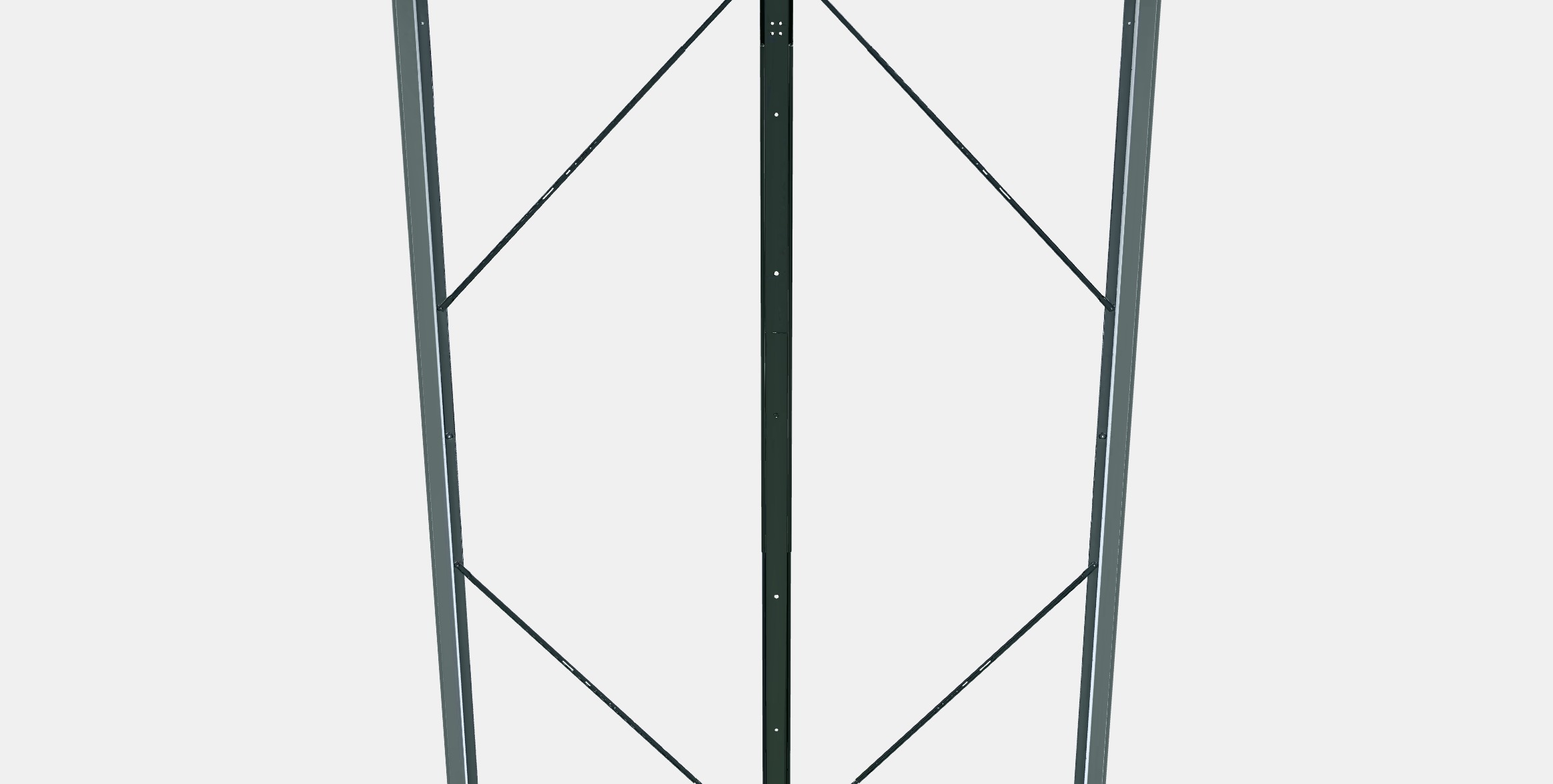 MALM Bed frame high 11 Low-poly 3D model_8