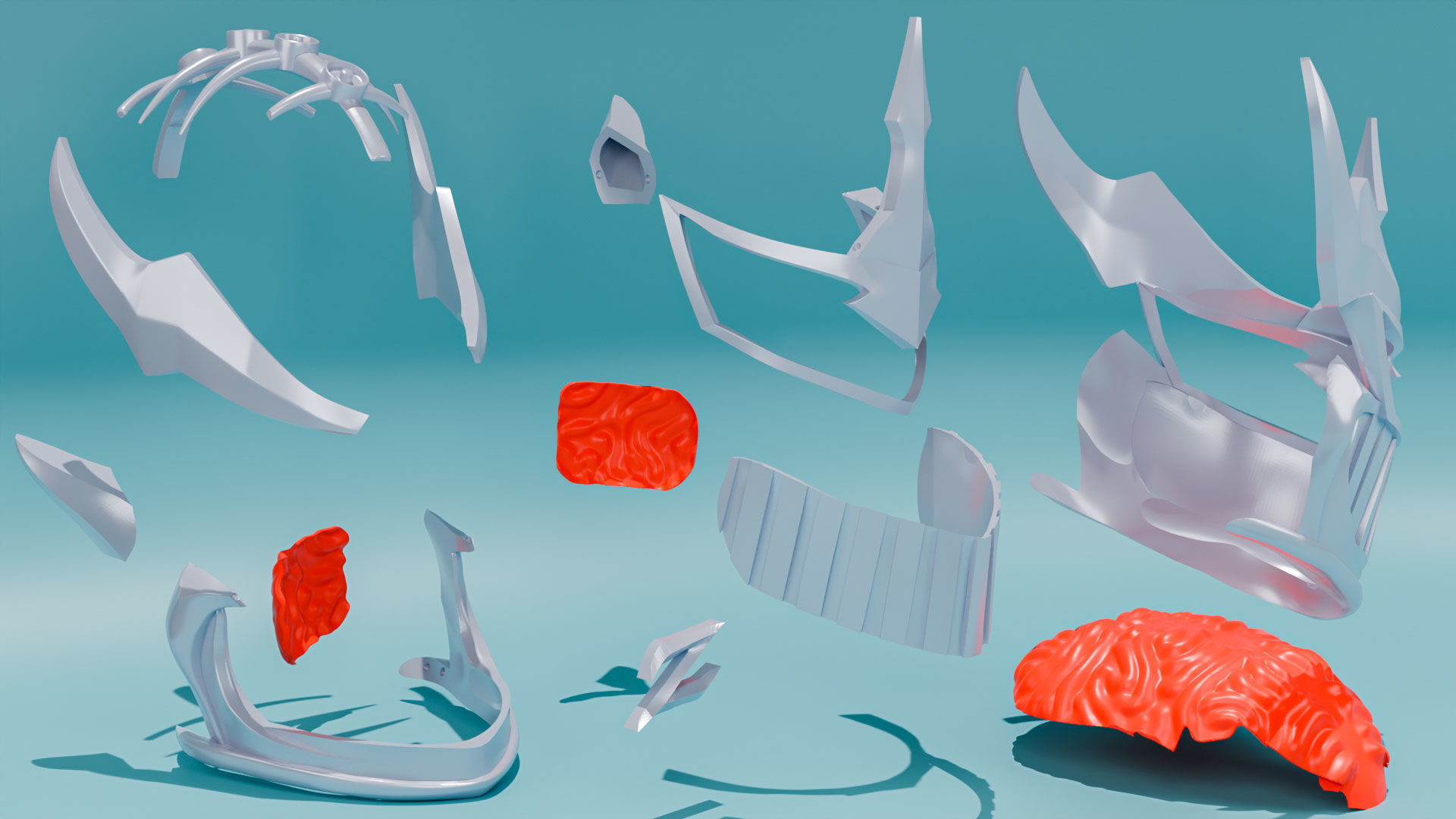 Lord Zedd MMPR Helmet Cosplay 3D print model_3