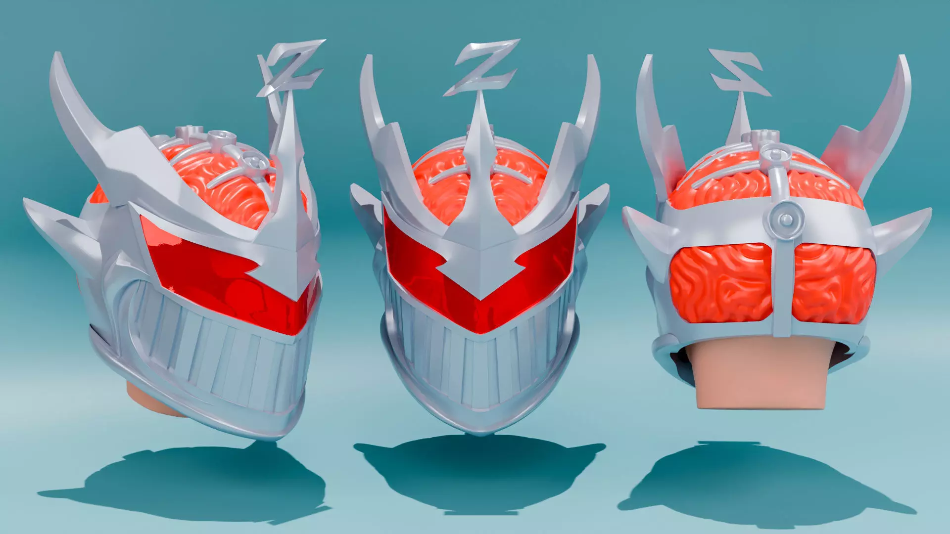 Lord Zedd MMPR Helmet Cosplay 3D print model_0