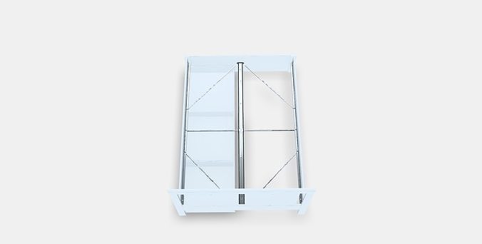 SONGESAND Bed frame with 2 bins Low-poly 3D model