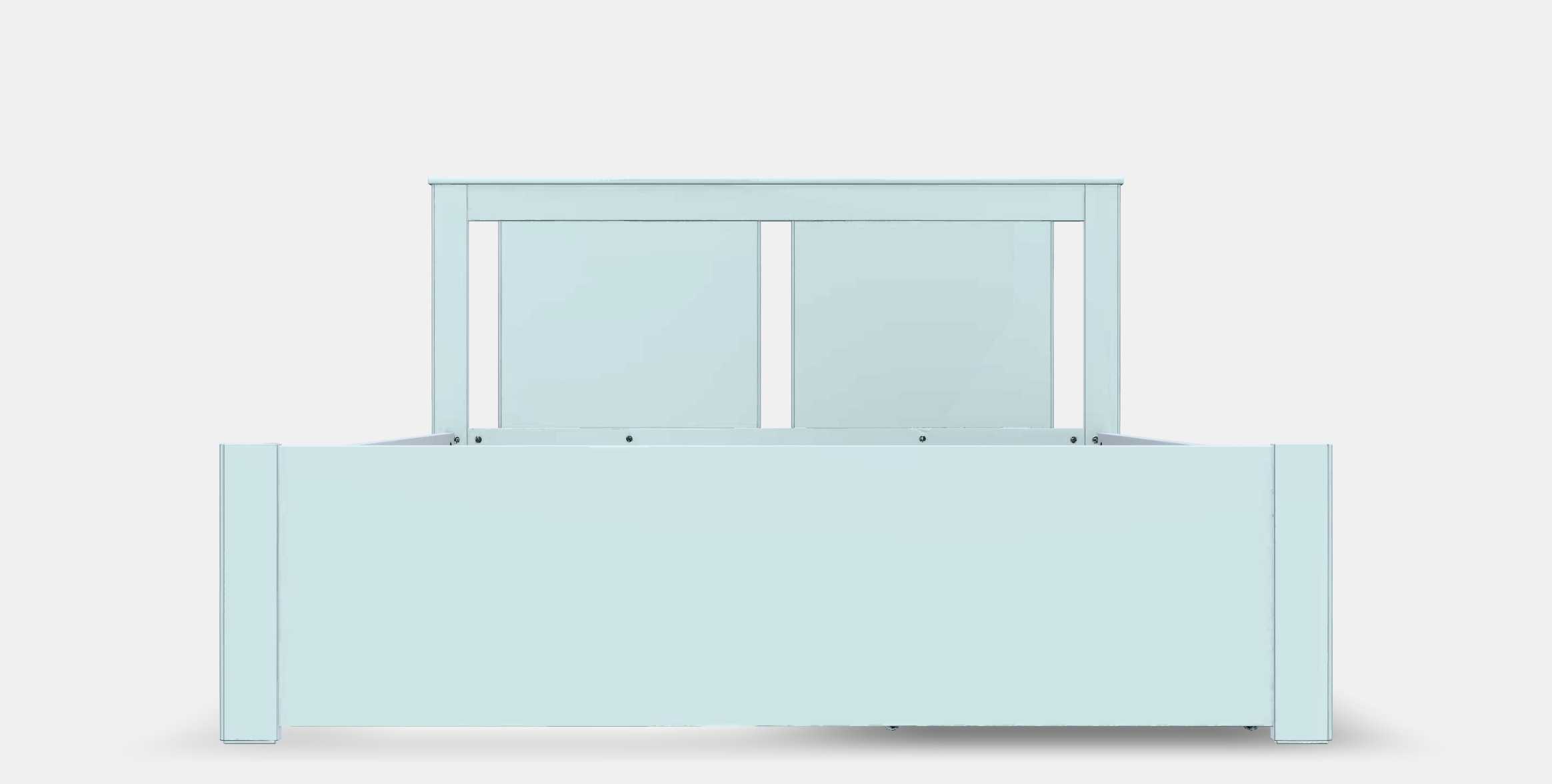 SONGESAND Bed frame with 2 bins Low-poly 3D model_11