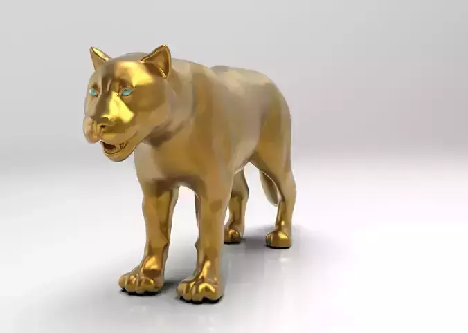 Jaguar sculpture 3d model 3D print model